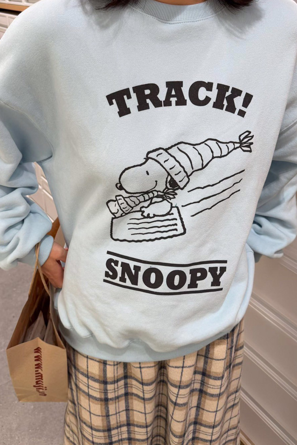 雪橇史努比 刷毛大學T