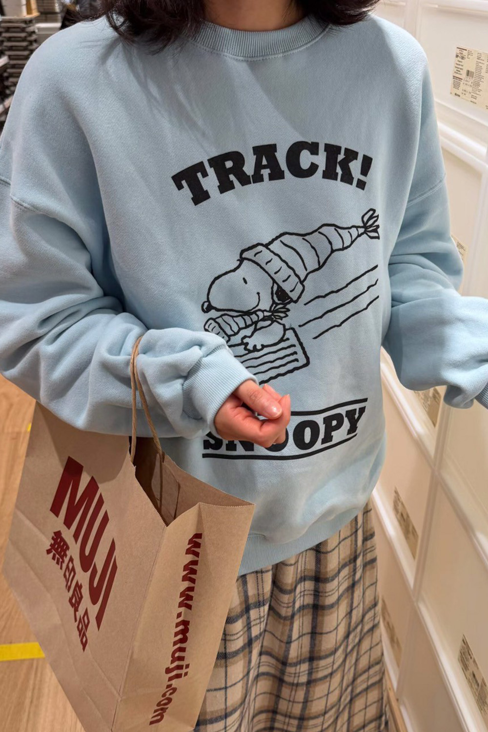 雪橇史努比 刷毛大學T