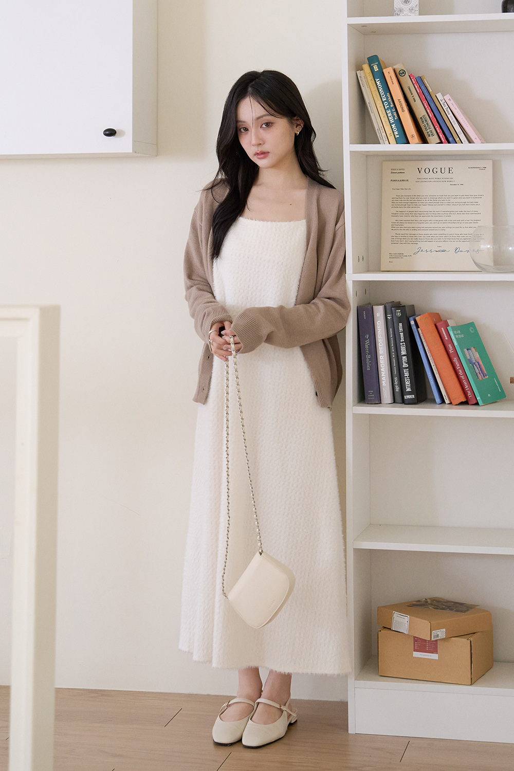 蔚藍海岸 V領針織外套