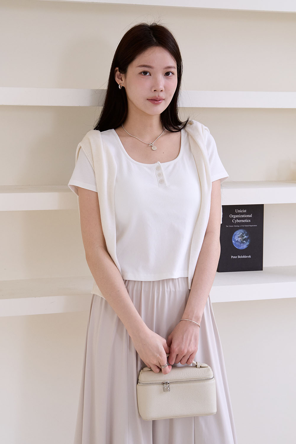 HEALER Made 最顯瘦braT 開釦坑條短袖Bratop