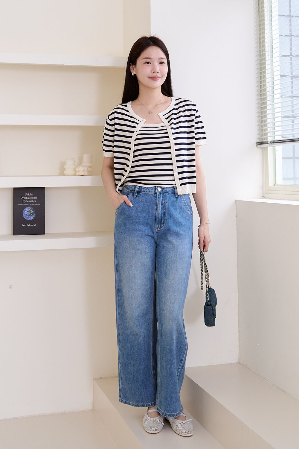 HEALER Made 走過四季 順身直筒牛仔長褲S-L