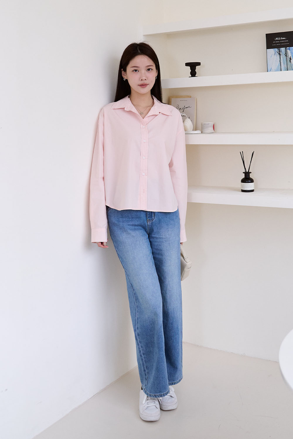 週一也有好心情 前短後長寬鬆襯衫