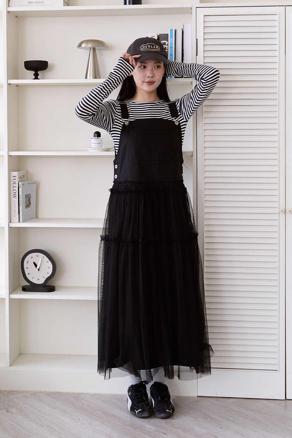 星辰少女 透紗蛋糕吊帶洋裝