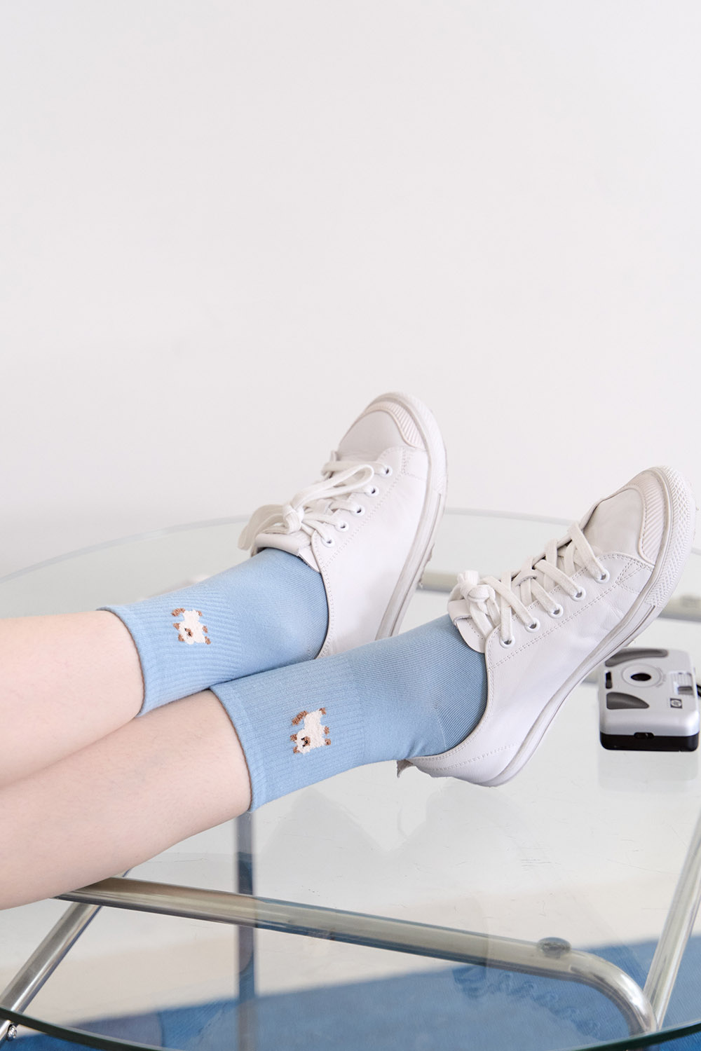 萌寵集合 彩色中筒襪