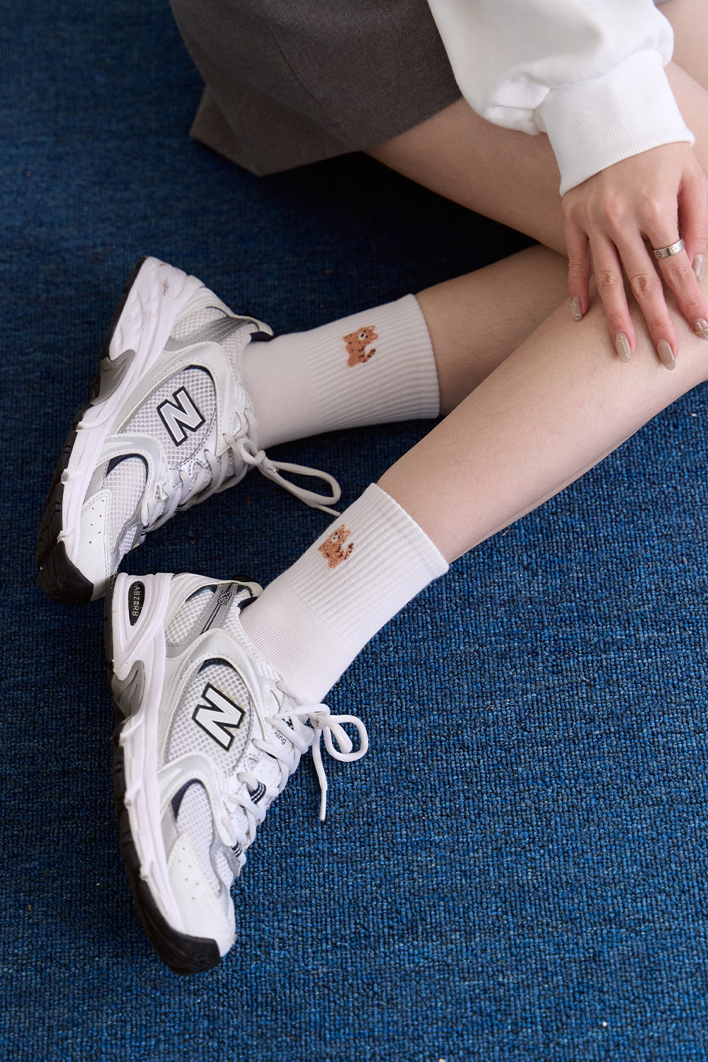 萌寵集合 彩色中筒襪