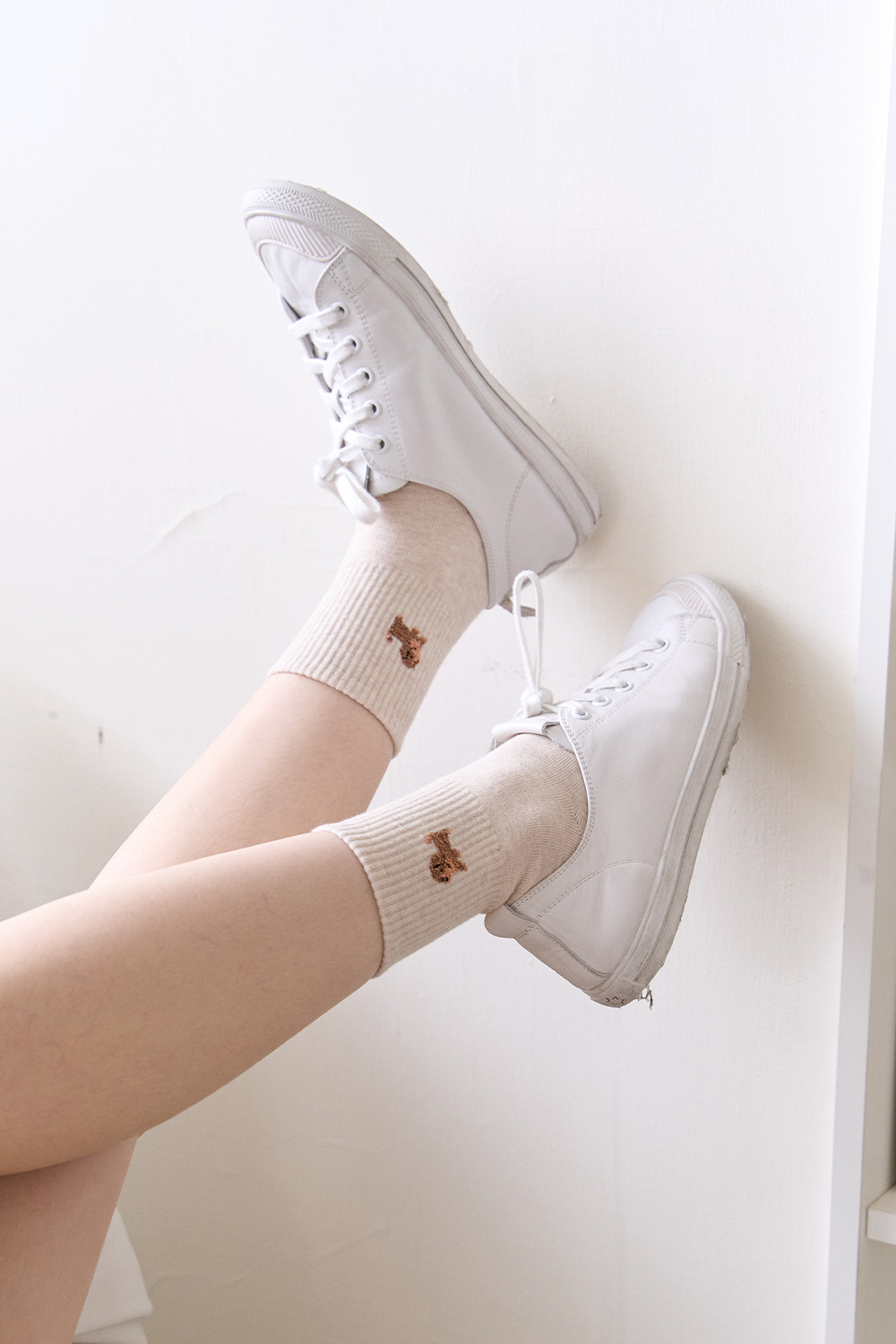 萌寵集合 彩色中筒襪