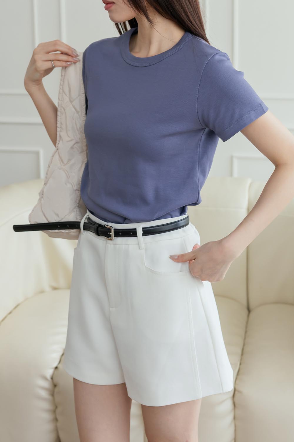 極品T二號 彈性修身短T