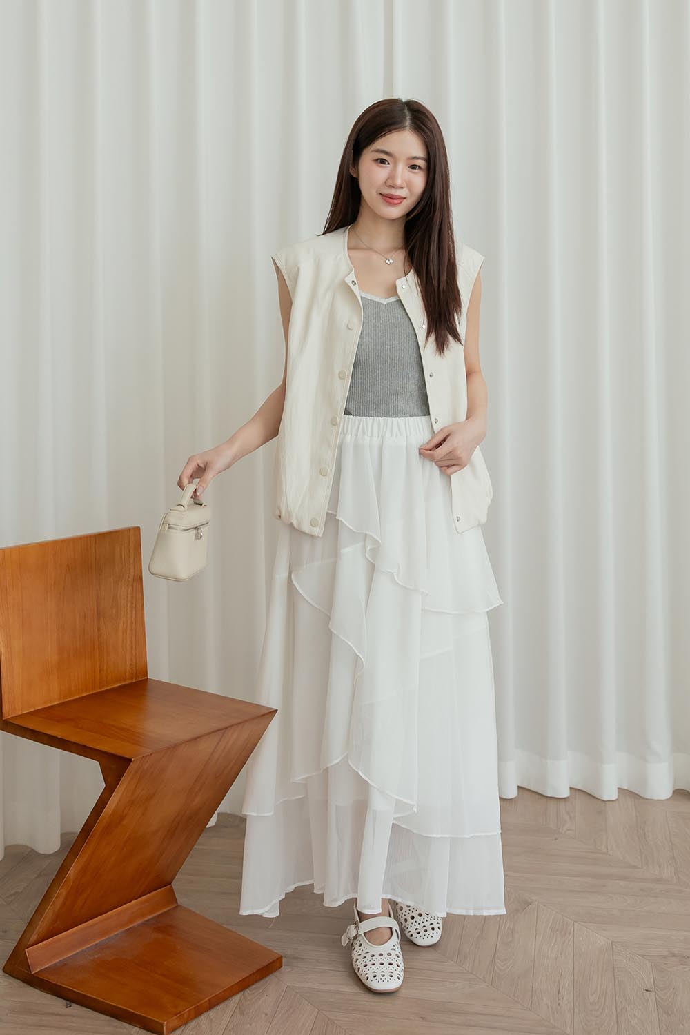 羅曼史 蕾絲細肩帶羅紋背心