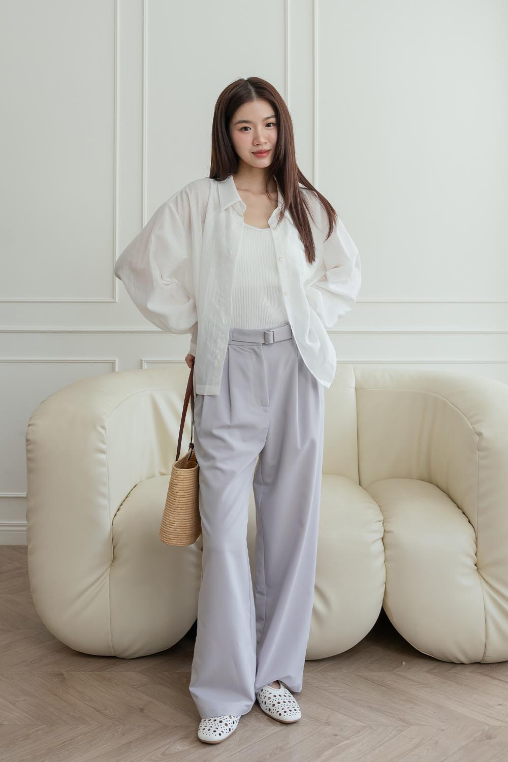 羅曼史 蕾絲細肩帶羅紋背心