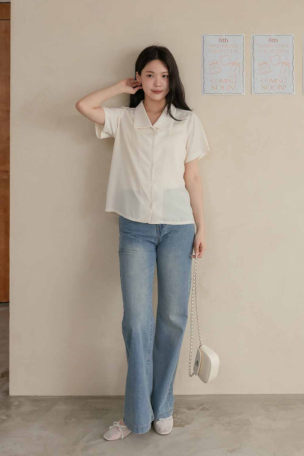 HEALER Made 韓製新色美人襯衫 不易皺翻領短袖襯衫