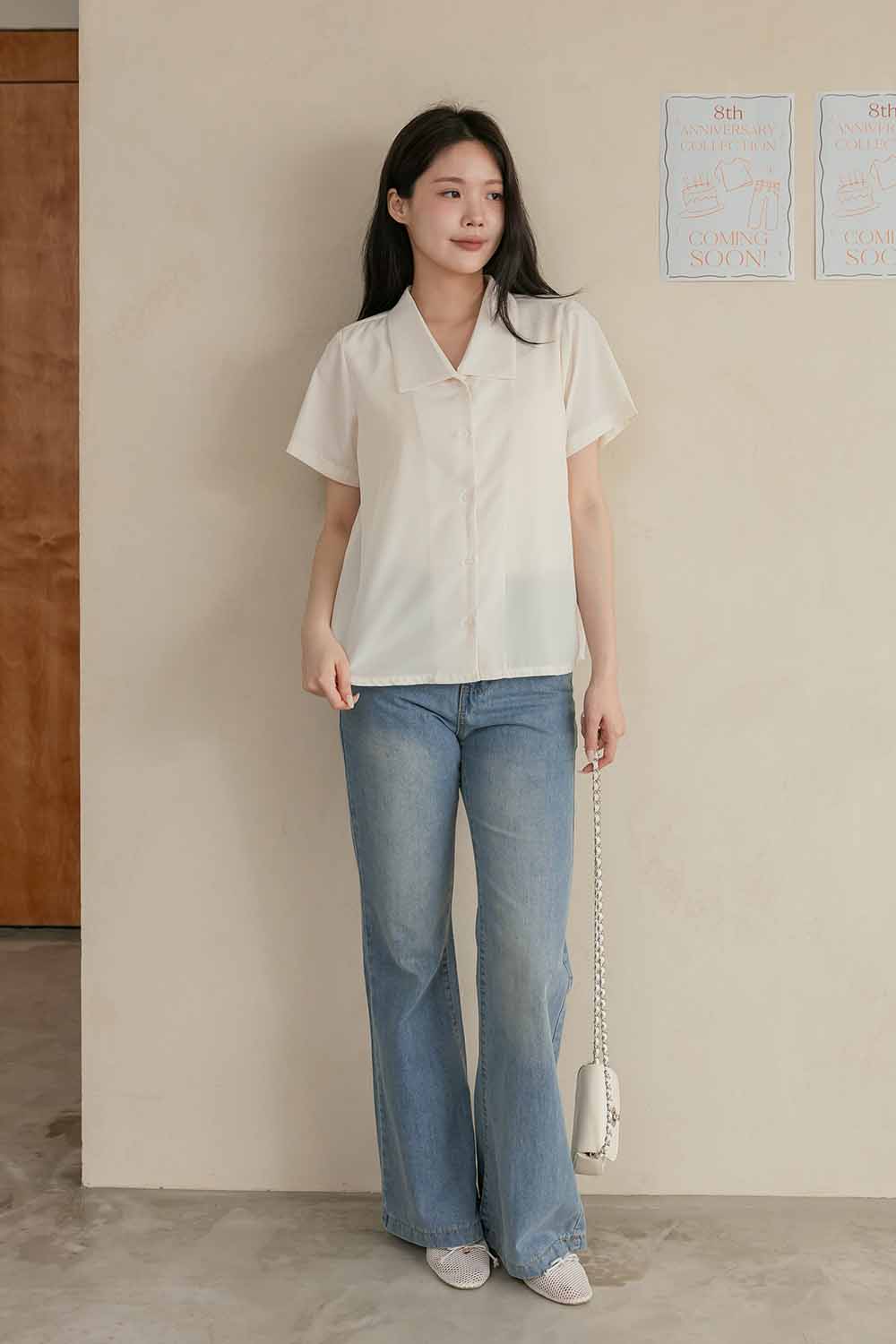 HEALER Made 韓製新色美人襯衫 不易皺翻領短袖襯衫