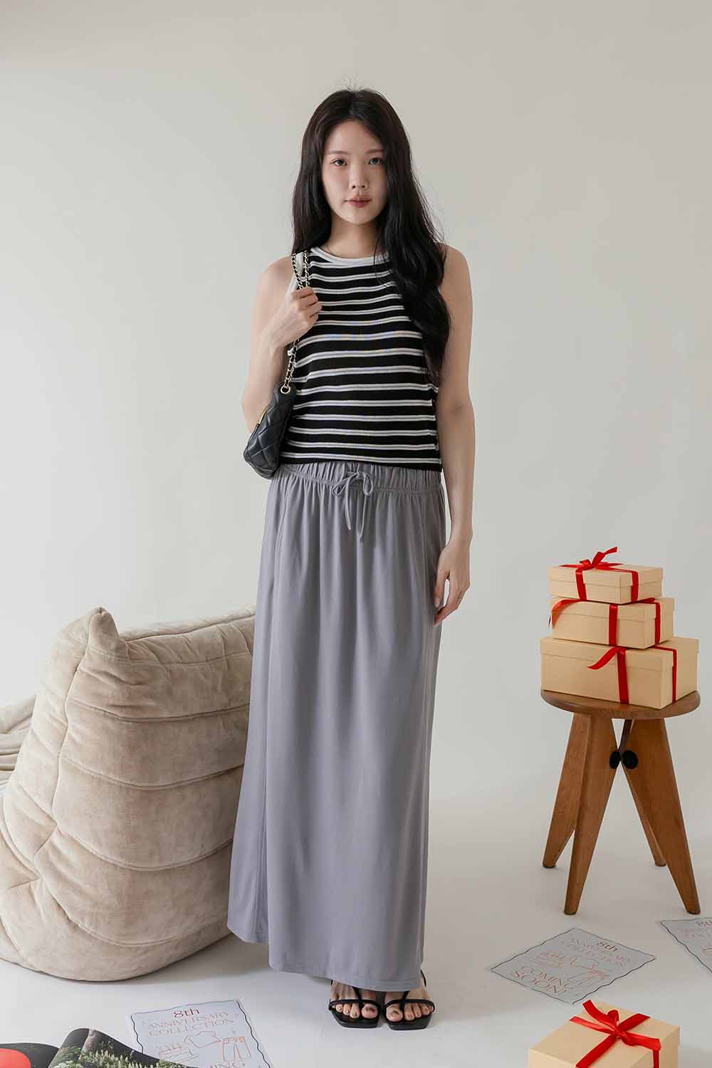 脆迪酥 條紋針織背心