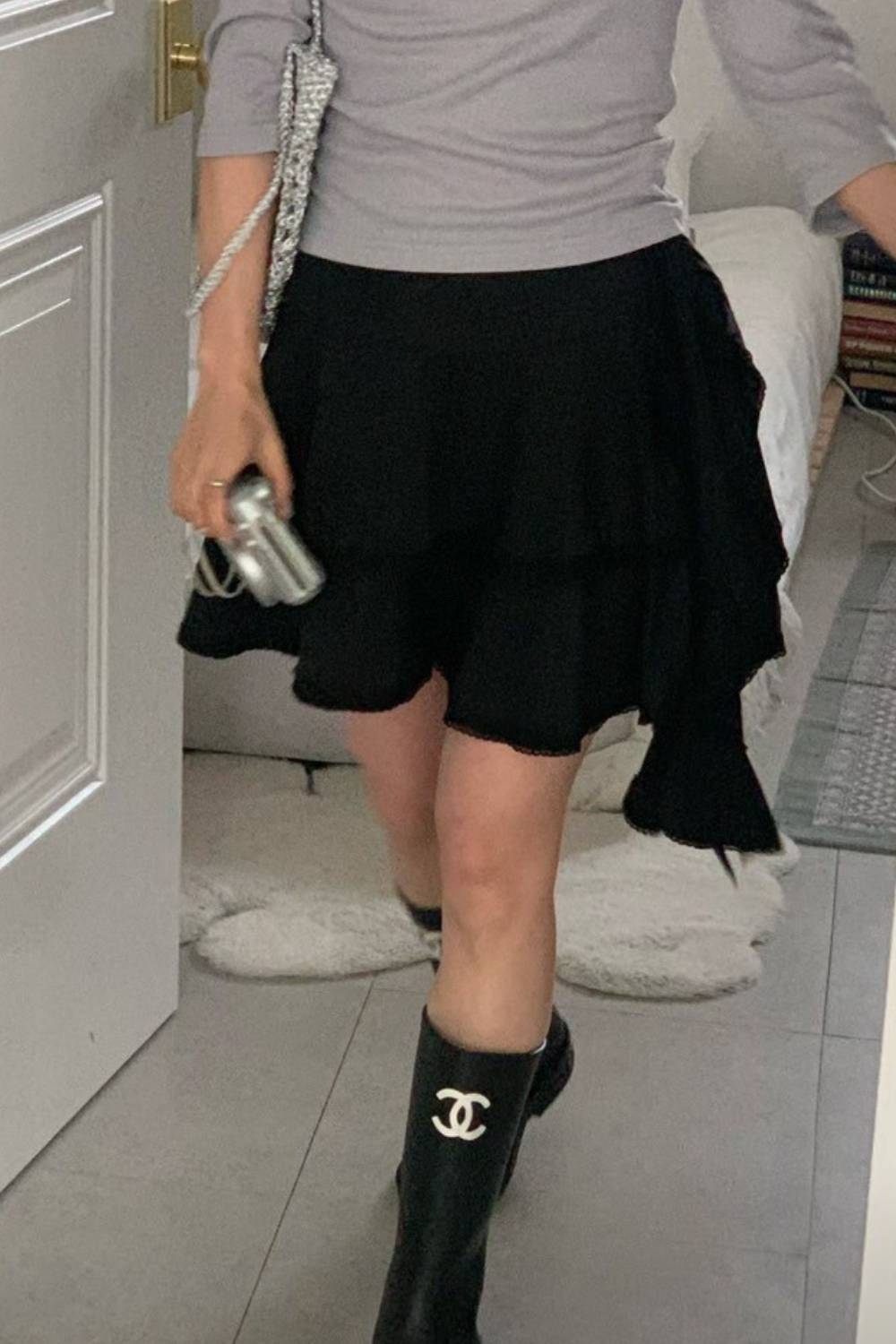 白日夢 垂墜斜波浪短裙