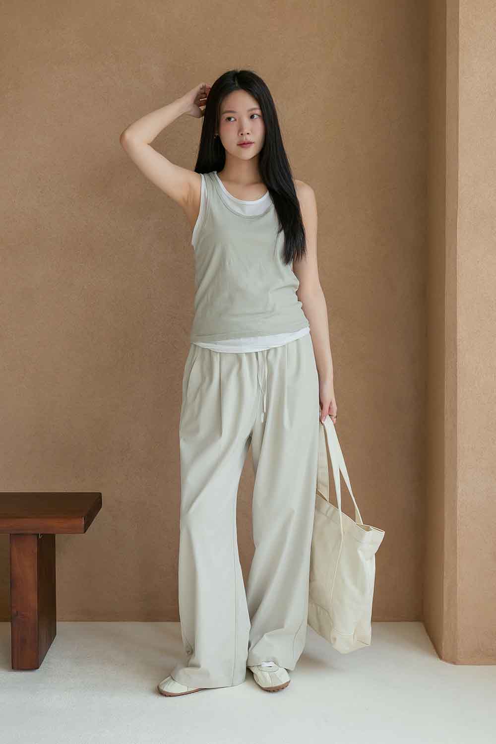 作弊層次感 兩件式純棉背心