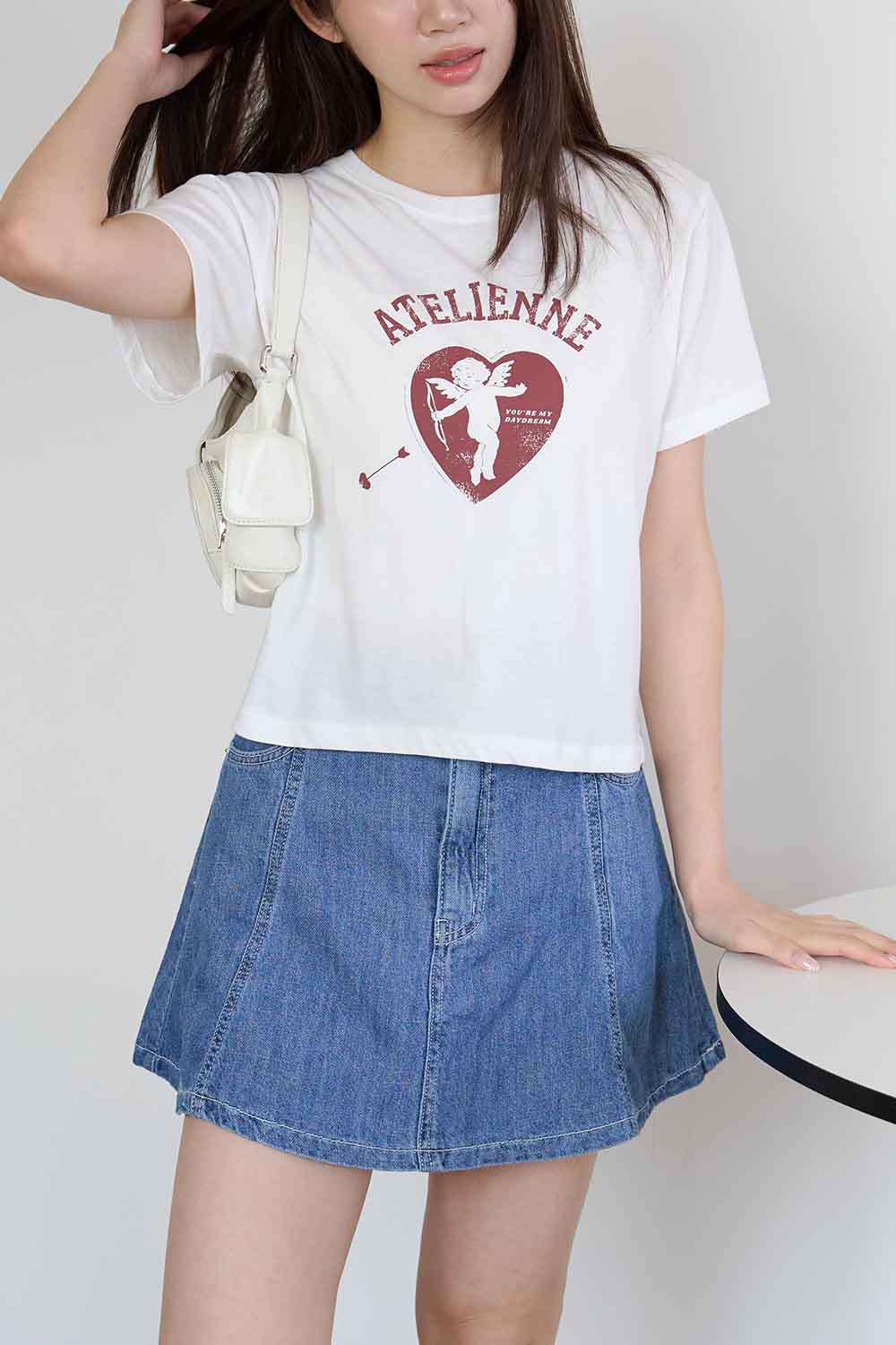 美樂蒂 魚尾牛仔短褲裙 S-XL