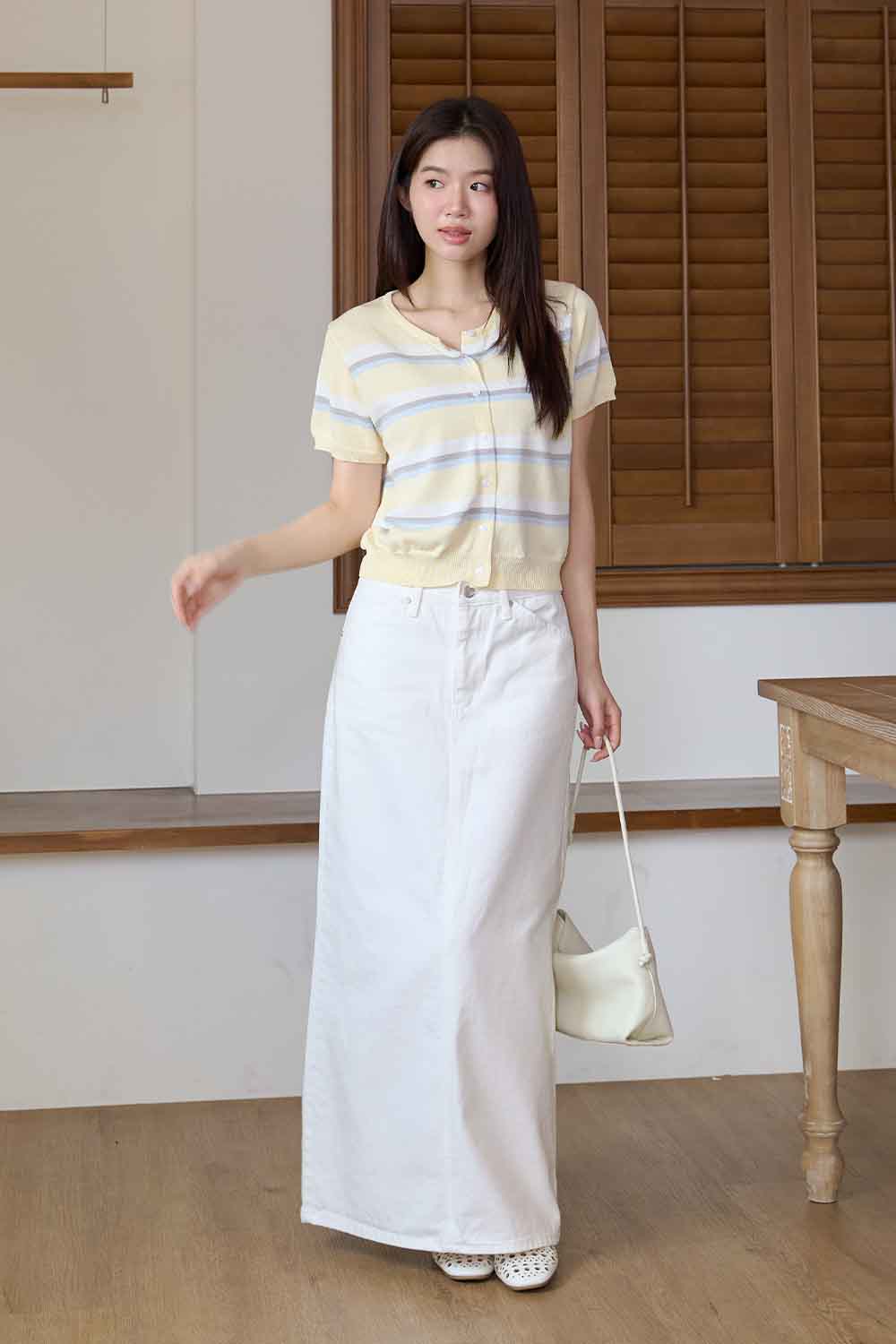奶芙蕾 磁吸蓋軟皮肩背包